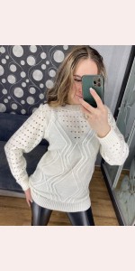 В'язаний молодіжний светр