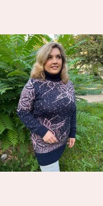 В'язаний светр з візерунком