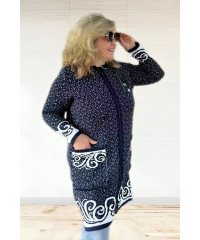 Кардиган в'язаний великого розміру