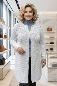 Модный кардиган разлетайка большой