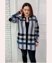 В'язаний жіночий кардиган великого розміру