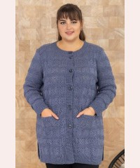 В'язаний кардиган ажур великі розміри