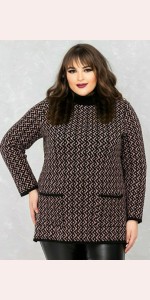 В'язана туніка з кишенями В'язана туніка з кишенями