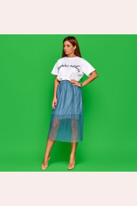 Плиссированная легкая юбка 21253