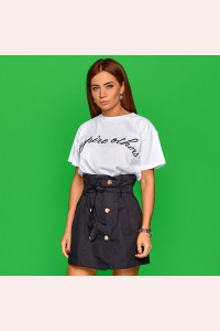 Юбка с поясом 8218