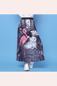 Плиссированная цветная юбка 2009