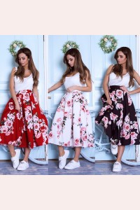 Пишна спідниця з трояндами 11032