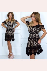 Нарядное гипюровое платье 313-0